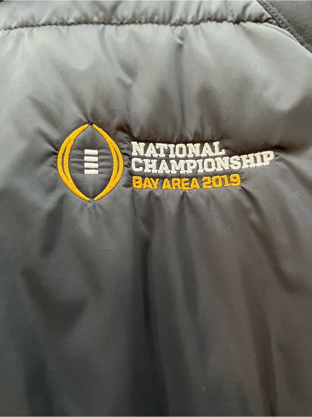 2019 National Championship (Clemson vs. Alabama) Black Thermal Jacket Adult XL